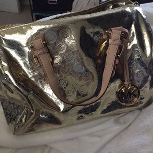 Michael Kors Gold Shoulder Bag